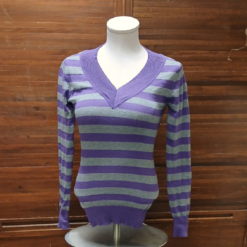 Womens' Sz. S Poof! Striped Shirt